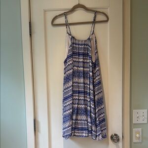 Nymphe Blue and White Patterned Sundress